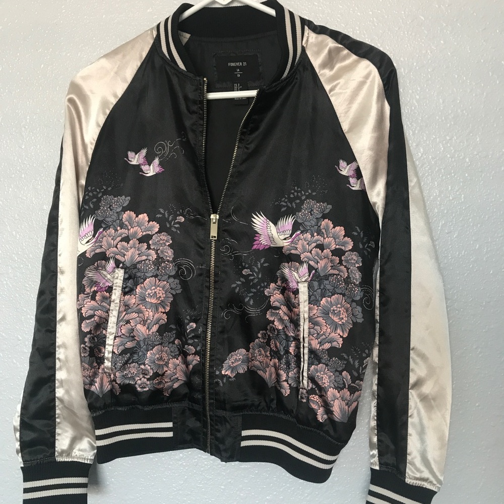 RETRO PRINTED SILK JACKET